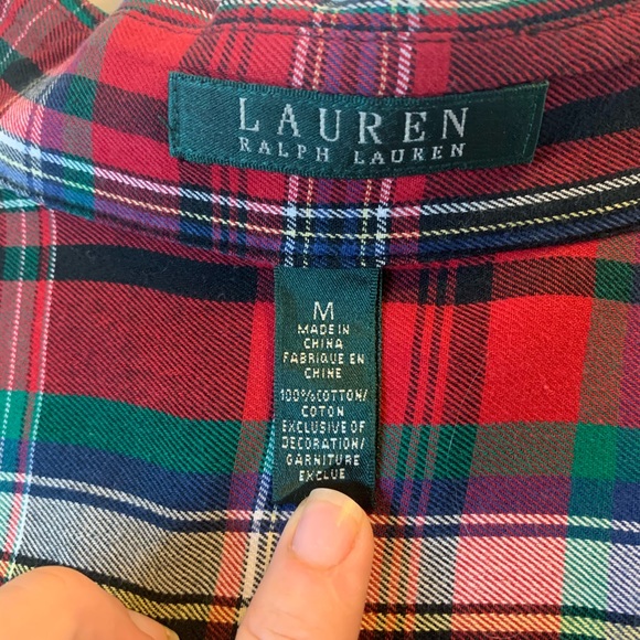Ralph Lauren plaid ladies shirt - Picture 4 of 4